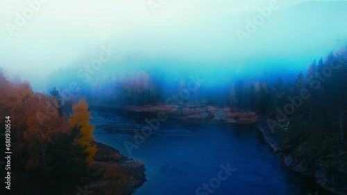 Norwegian Wilderness in Fall: Aerial Perspectives