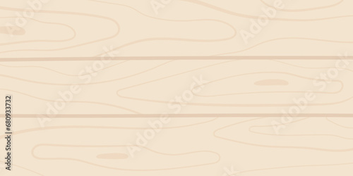 Wood texture empty surface. Natural background of light wooden boards in flat style. Vector desk, table for design