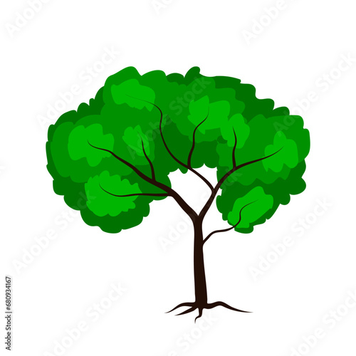 Tree drawign stock vector illustration