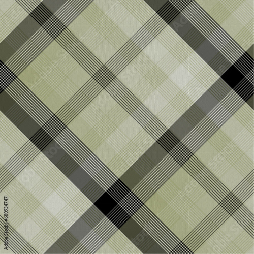 Beige, Black Lumberjack Plaid Seamless Pattern, Buffalo Diagonal gingham Check Tartan Vector Pixel wtih herringbone