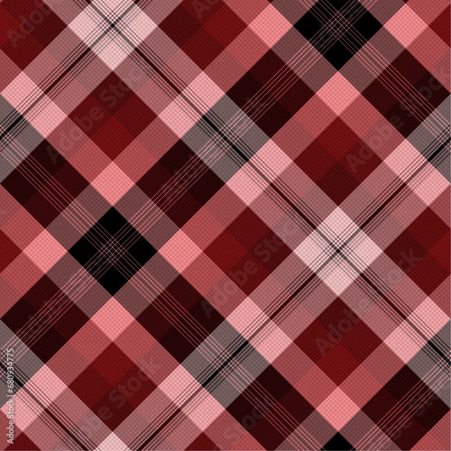  Colorful Maroon, Black Lumberjack Plaid Seamless Pattern, Buffalo Check Tartan Vector Pixel