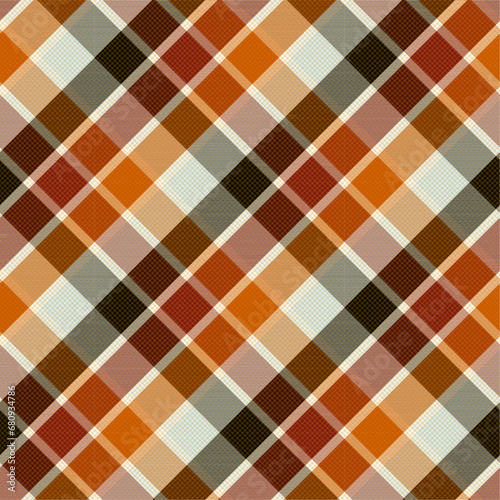 Diagonal gingham Colorful Lumberjack Plaid Seamless Pattern, Buffalo Check Tartan Vector Pixel