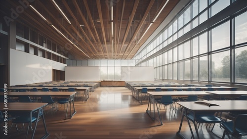  School classroom in blur background without young student © Marko