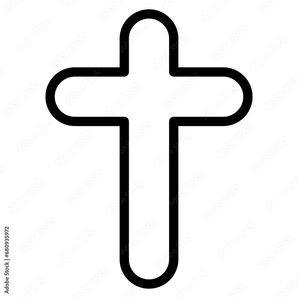 christian cross line christian cross line