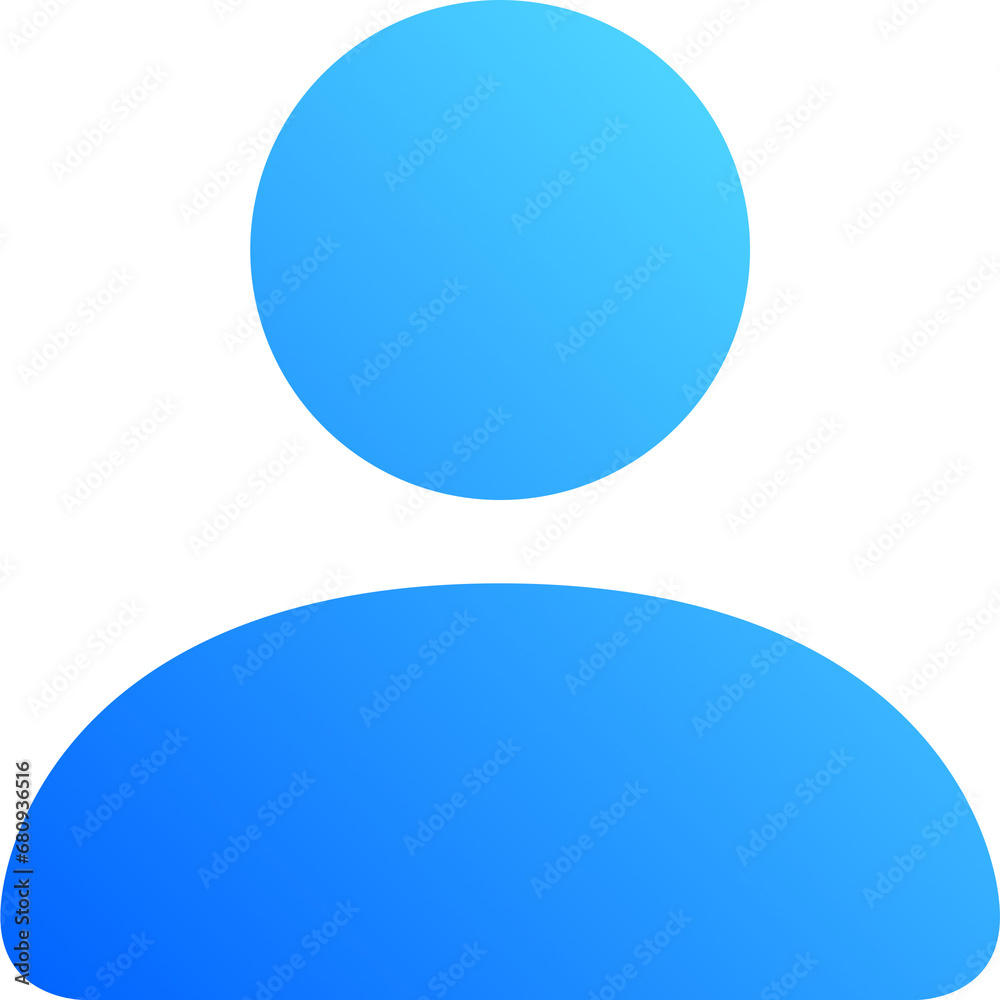 Blue Gradient About-Me Icon