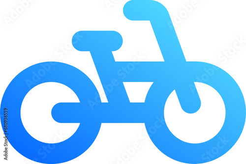 Blue Gradient Bike Icon