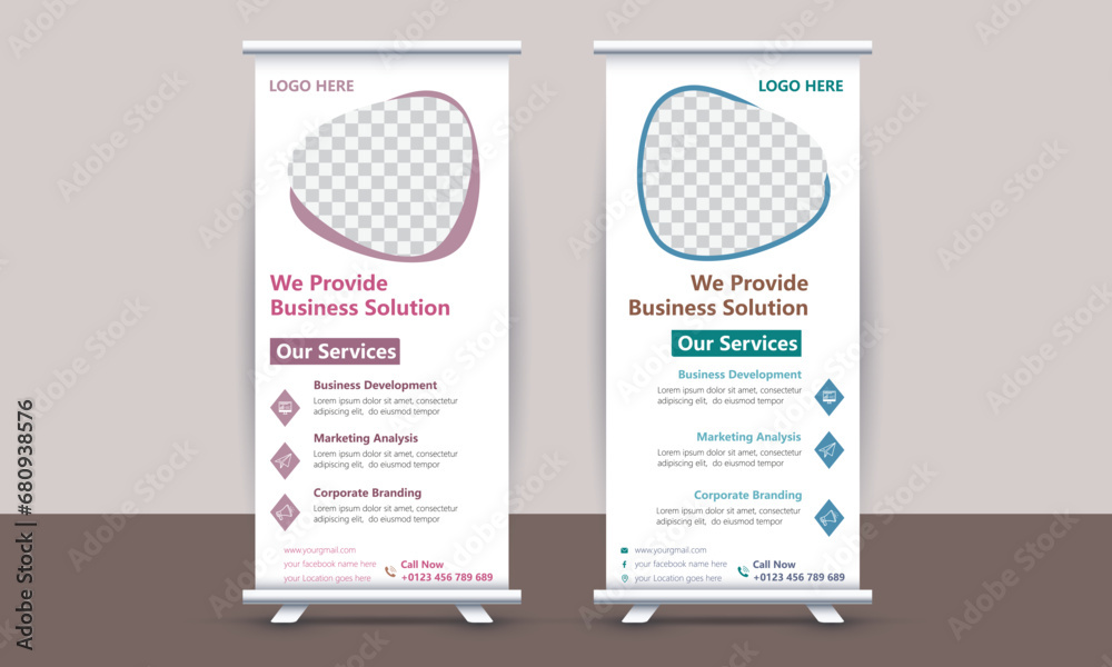 Corporate Business Roll Up Banner Corporate Business Roll Up Banner