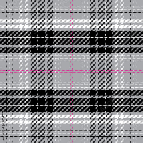  Lumberjack plaid checkered seamless pattern in gray