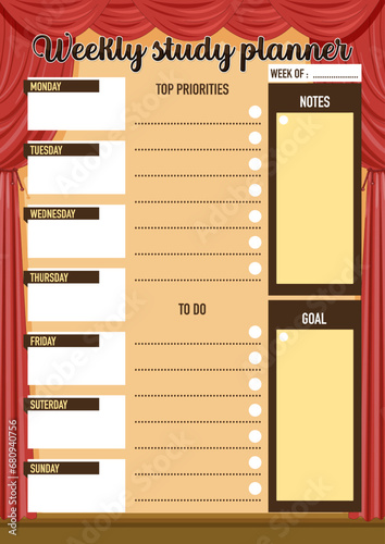 Red Curtain Weekly Lesson Plan