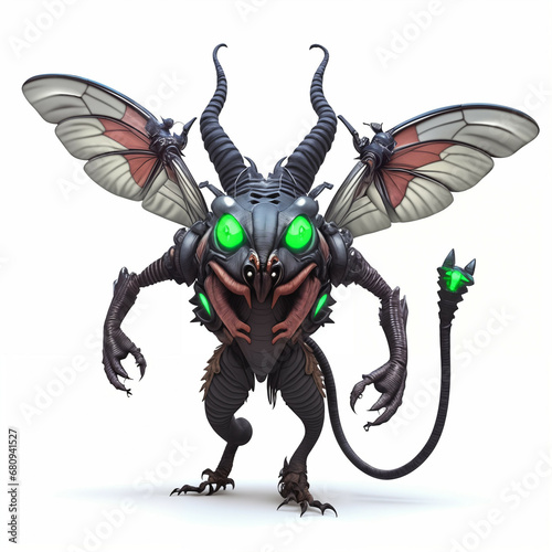 Insectlike Monster with hor...