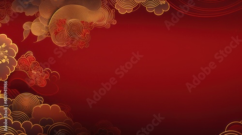 Festive Red A Chinese New Year Themed Background photo