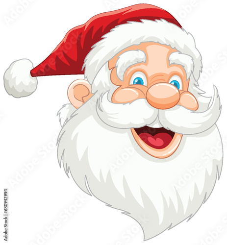 Cheerful Santa Claus with a Happy Smile