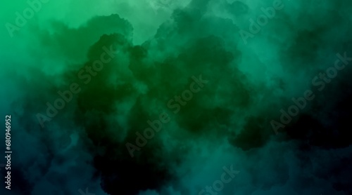 色水の中から見える美しい背景/グラフィック/デザイン/サムネイル/テクスチャ/素材/雲/緑