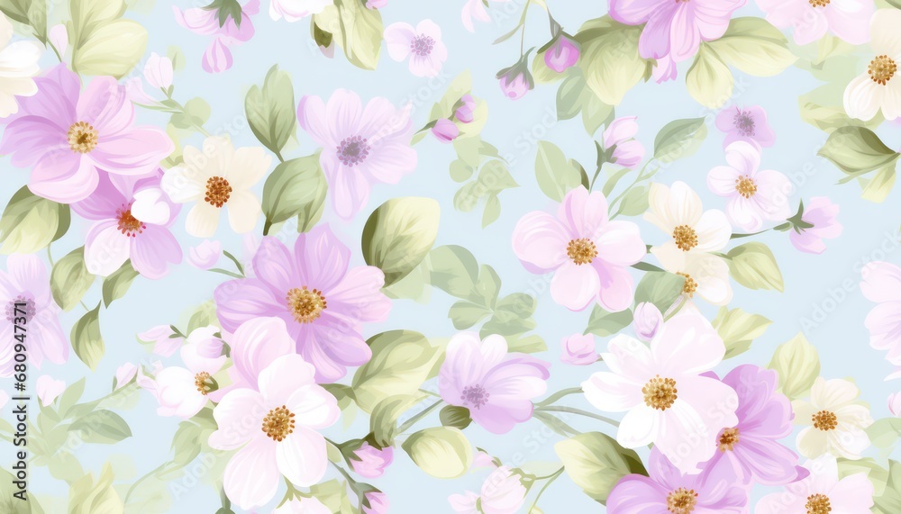 seamless pastel shabby chic pattern, frandom floral for fabric textile vintage design seamless pastel shabby chic pattern, frandom floral for fabric textile vintage design