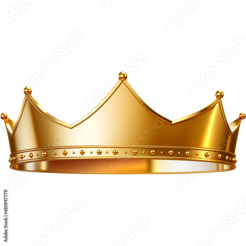 Realistic golden crown