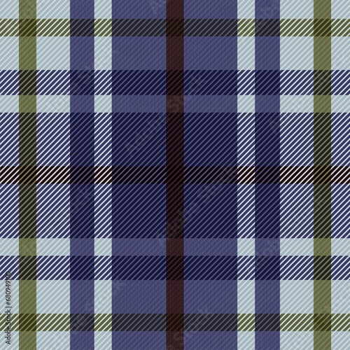 Indigo Navy Blue (Blue tone) Geometric Traditional Ethnic, Plaid Seamless Pattern, for autumn winter scarf, flannel shirt, other modern fashion textile or digital paper print.
