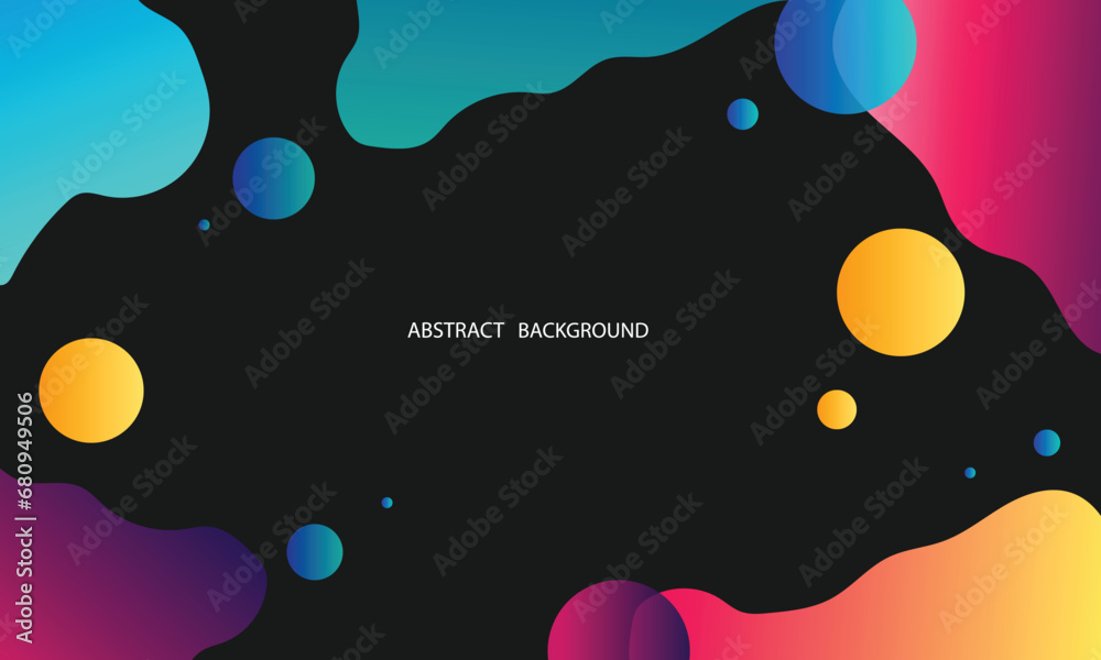 Gradient color dynamic modern fluid abstract background