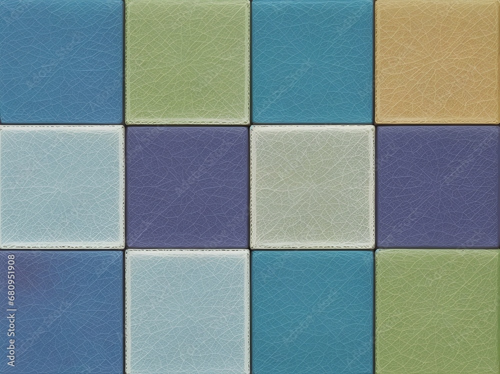 Fototapeta premium Glass blocks minimalist background. AI generated illustration