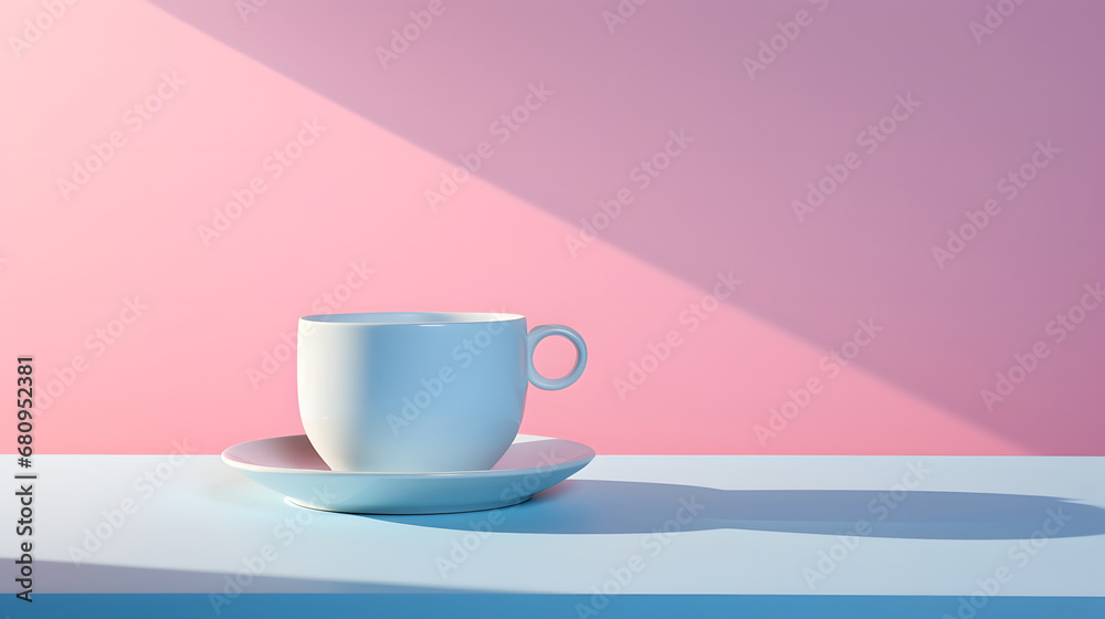 3d rendering of bottle, glass, cup and demonstration for product, demo, backdrop, mockup, daylight, nature, beige