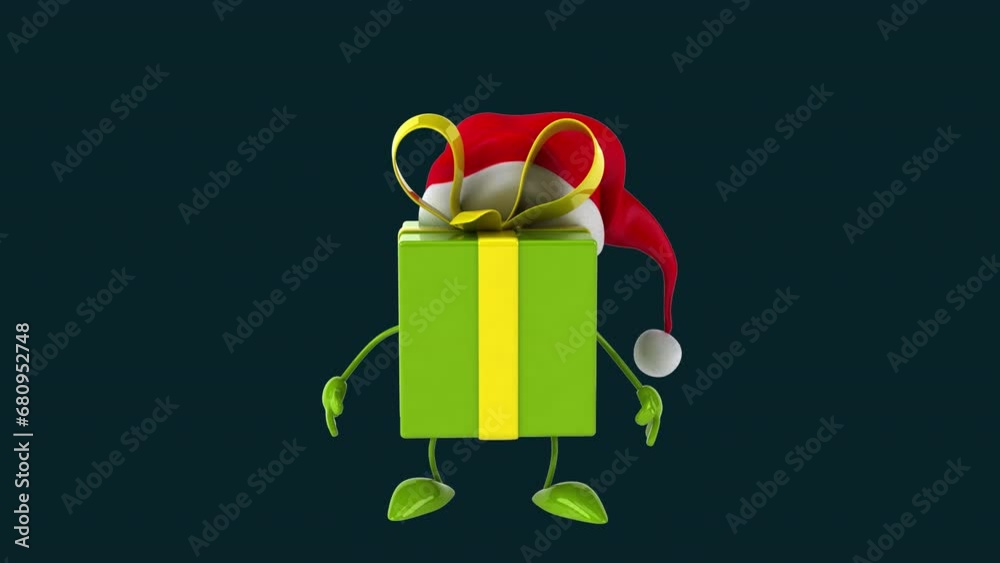Fun 3D gift jumping (with alpha channel included) Fun 3D gift jumping (with alpha channel included)