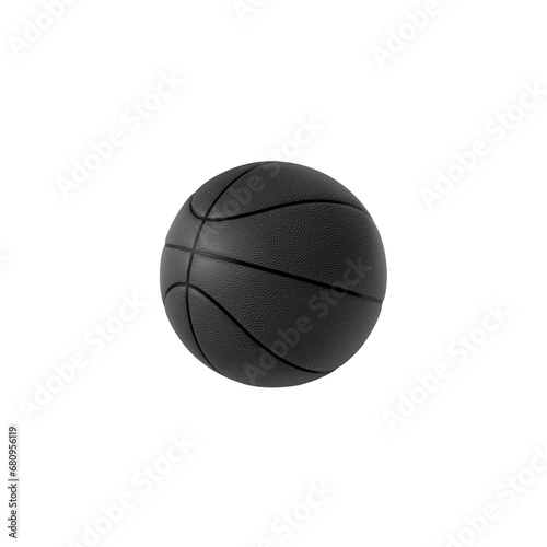 Black basketball ball isolated. transparent background © Retouch man
