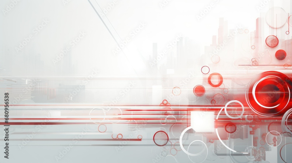 General ppt background image red and white graphic Stock Illustration