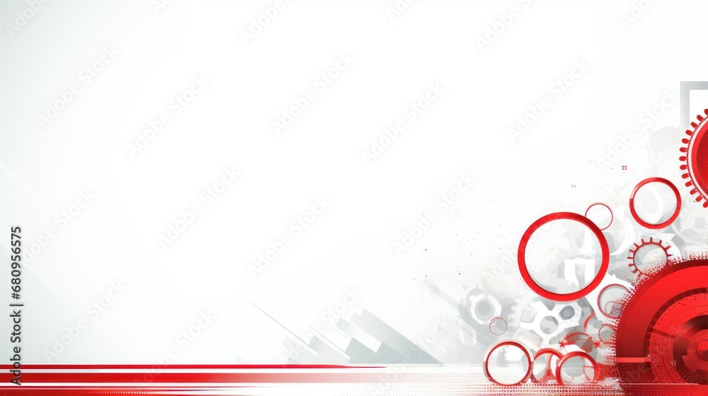 General ppt background image red and white graphic Stock Illustration
