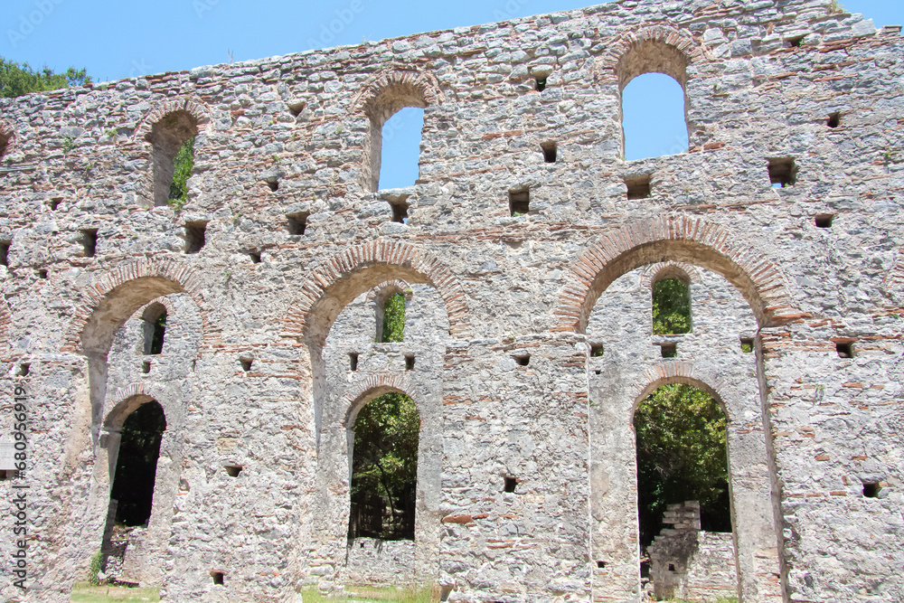 Ancient ruins in Butrint National Archaeological Park
