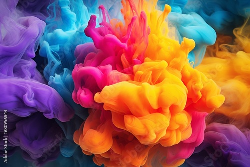 Exploding Multi Colored Powder