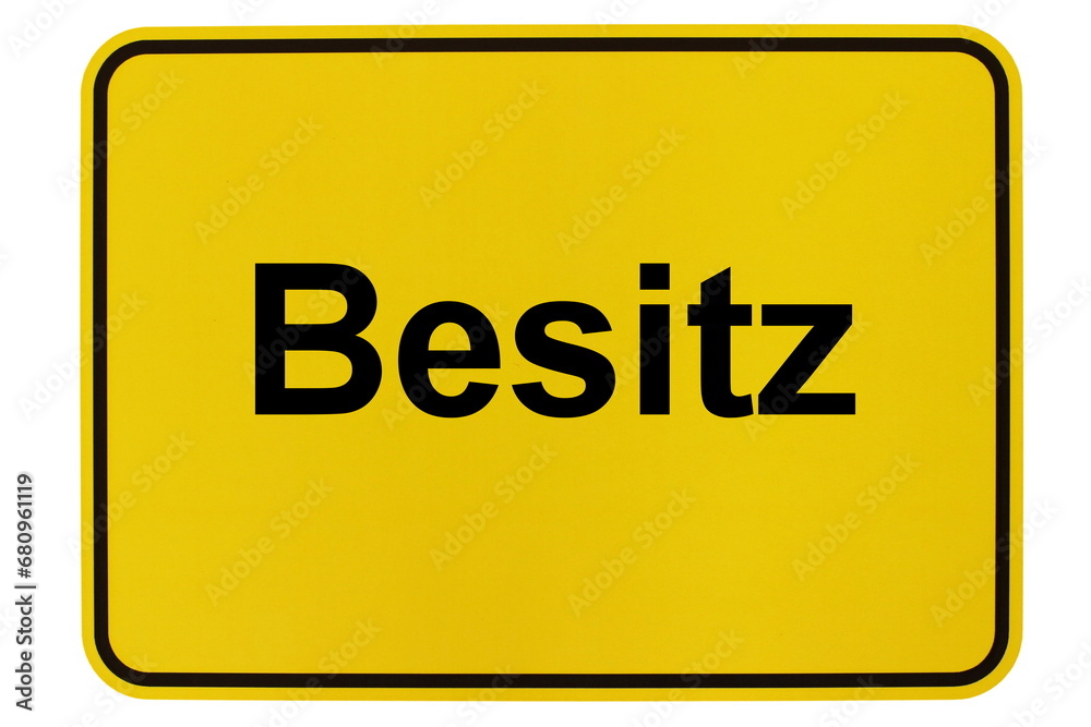 Illustration eines Ortsschildes der Gemeinde Besitz in Mecklenburg-Vorpommern Illustration eines Ortsschildes der Gemeinde Besitz in Mecklenburg-Vorpommern