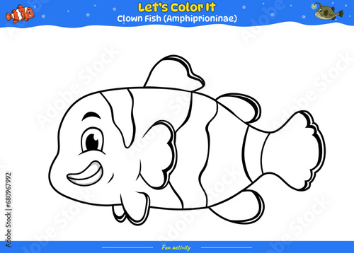 Lets color it Clown Fish