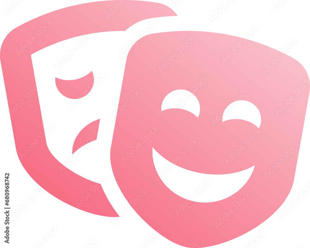 Pink Gradient Theater Icon