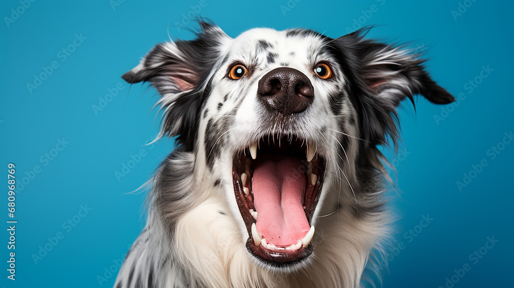 Studio portrait of a cute dog on an isolated background Studio portrait of a cute dog on an isolated background