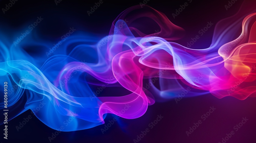 Abstract light refracting spectrum of vivid colors against a dark background Abstract light refracting spectrum of vivid colors against a dark background