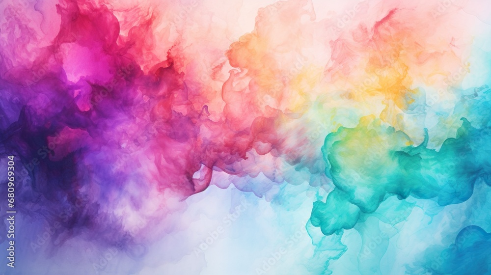 Abstract pastel spray colorful watercolor background
