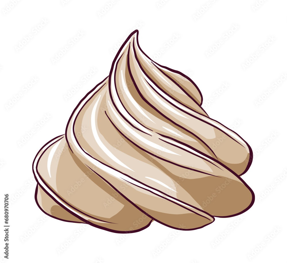 cream cap sketch elements for your design, on a transparent background cream cap sketch elements for your design, on a transparent background