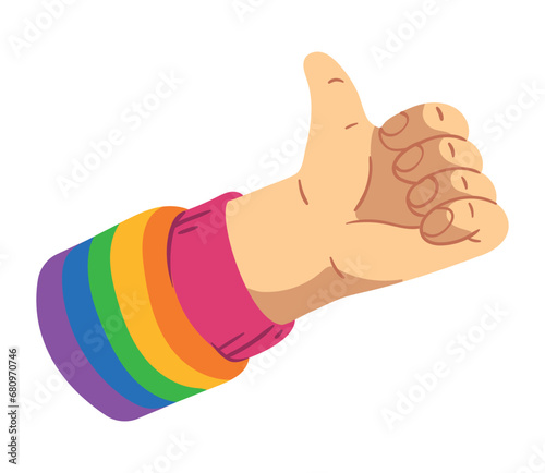 pride lgbtq hand