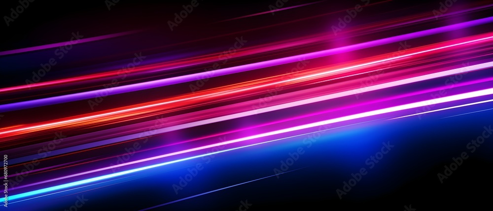 Neon color glowing lines background, high-speed light trails effect. Neon color glowing lines background, high-speed light trails effect.