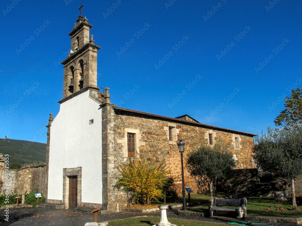 Church of San Clodio de Ribas de Sil (18th century). Ribas del Sil, Lugo, Spain.