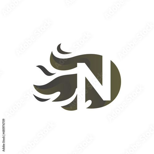 Letter N logo or symbol template design