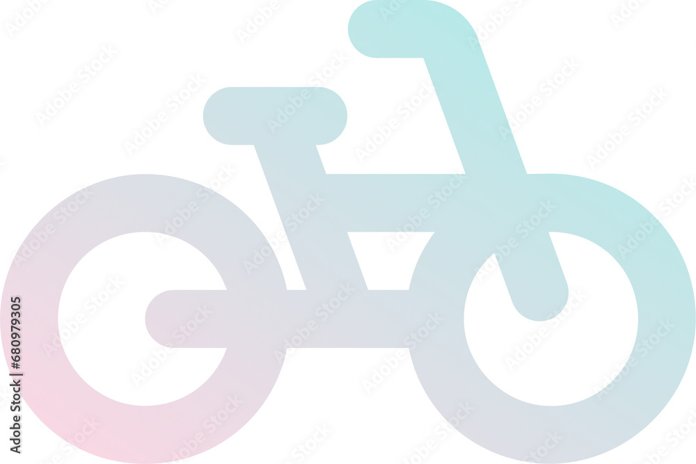 Soft Gradient Bike Icon