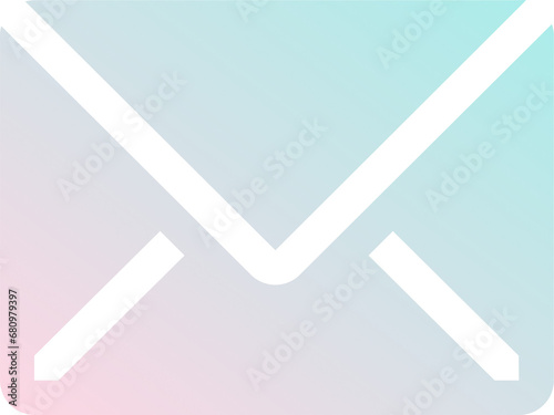 Soft Gradient Email Icon photo