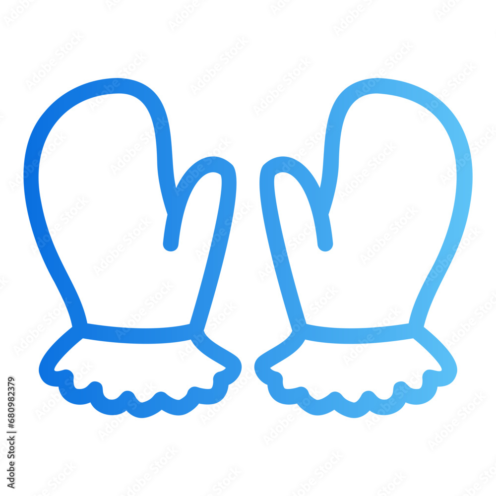 Obraz premium mittens gradient icon