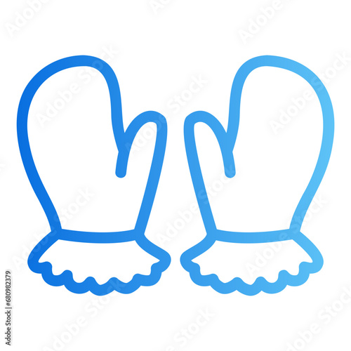 mittens gradient icon