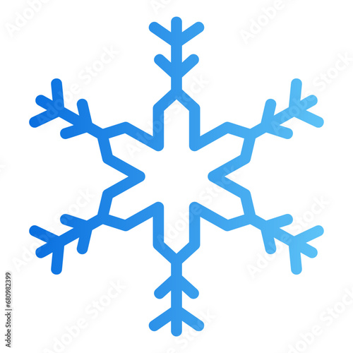 snowflake gradient icon photo