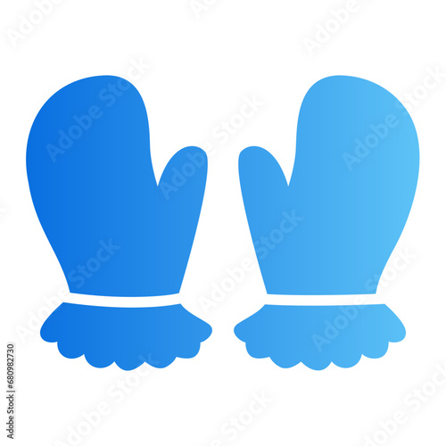 mittens gradient icon