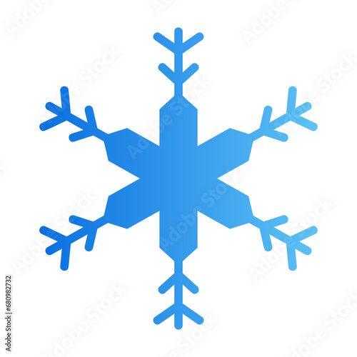 snowflake gradient icon photo