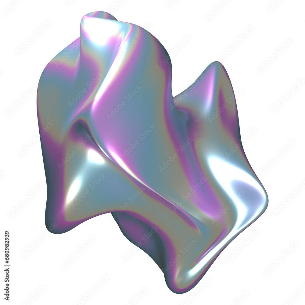 Obraz premium Amorphous 3D shapes
