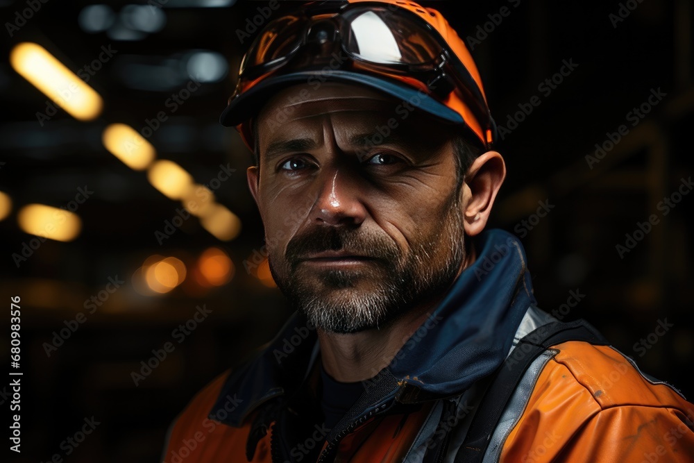 portrait of factory workers in uniform portrait of factory workers in uniform