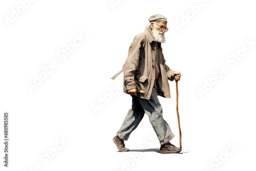 Leisurely Walk Isolated on a transparent background